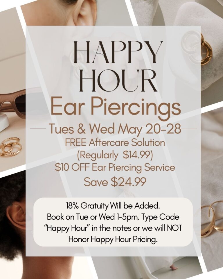 Happy Hour Piercing Special